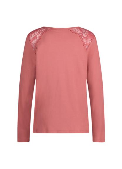 luxury-solids-dark-rose-pyjama-top-long-sleeves
